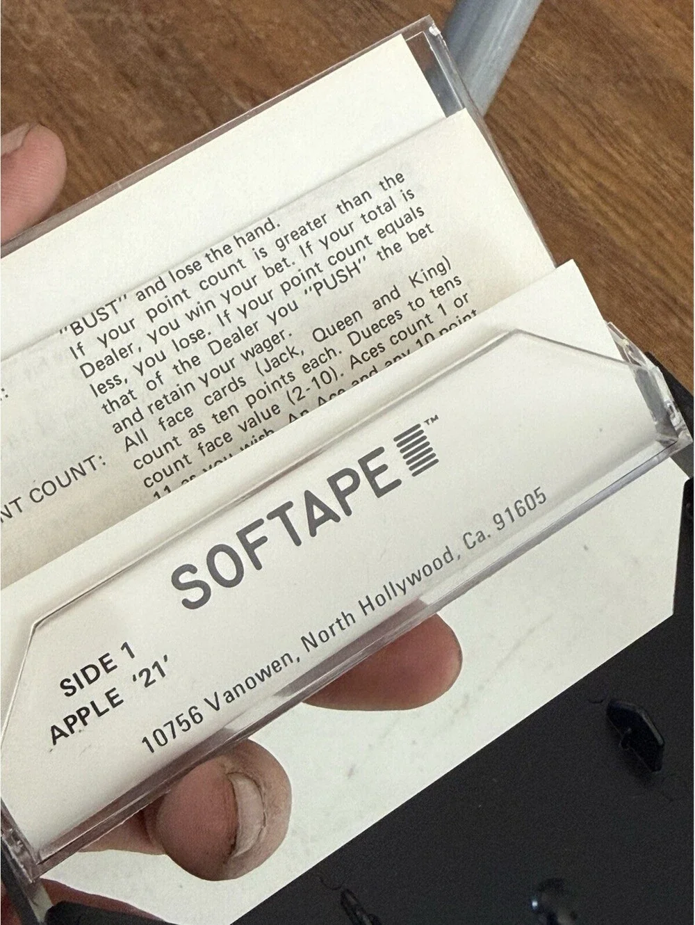 Vintage 1979 Apple II Softape Computer Software